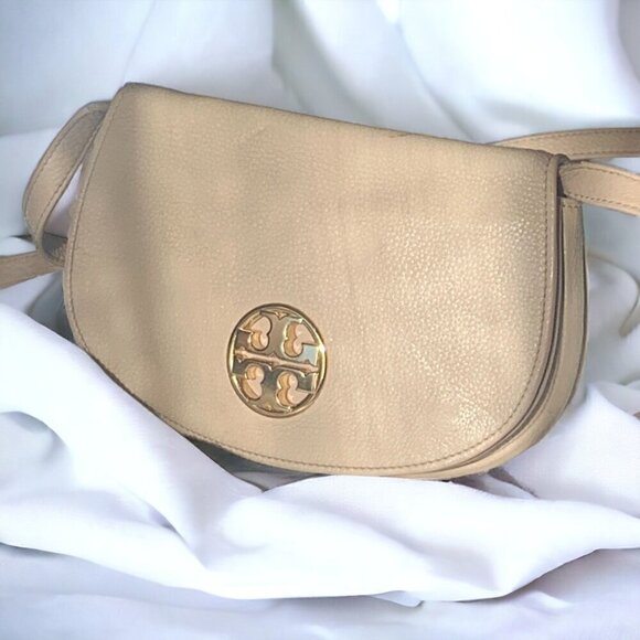Tory Burch Jamie Blush Pink Leather Convertible Crossbody Clutch Gold Hardware - Picture 9 of 16